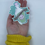 Don't Bottle It Up Glossy Vinyl Sticker, Mental Health Gift