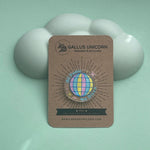 All Panic No Disco Acrylic Pin: Pastel Disco Ball Brooch
