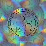 Frightened Rabbit Lyrics Sticker: Iridescent Moon Vinyl Decal