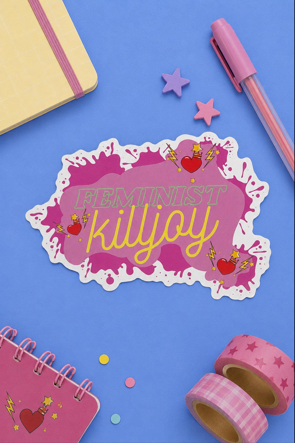 Feminist Killjoy Sticker: Glossy Vinyl Laptop Decal